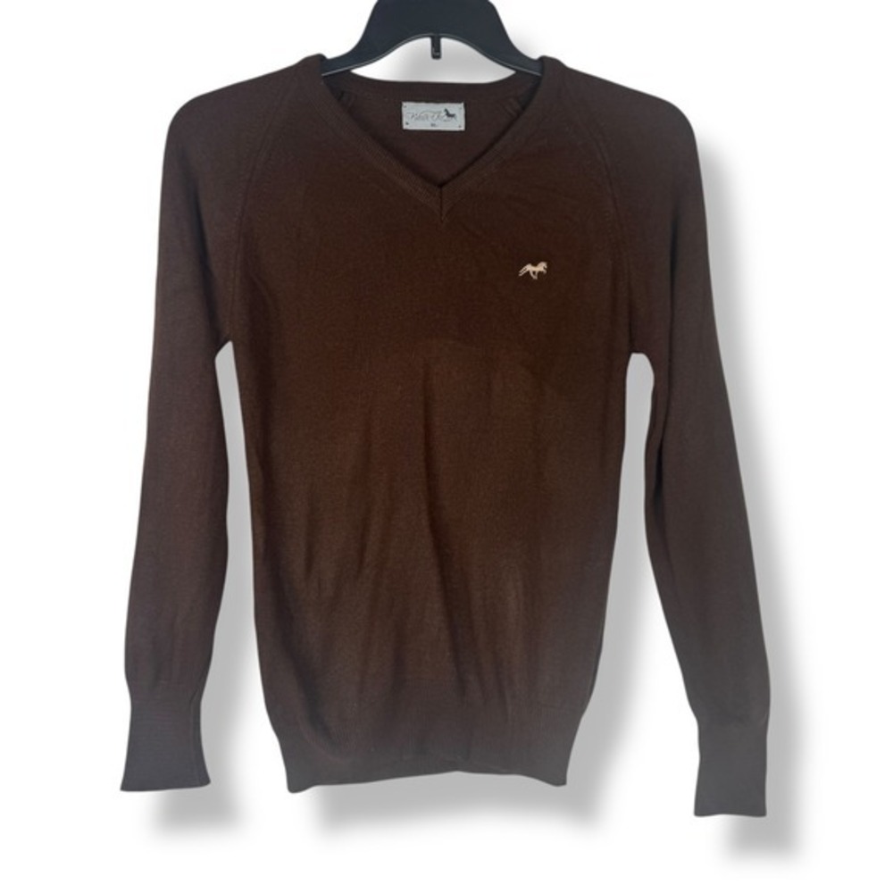 Walk‎ On Horse Logo Sweater Mens XL Fits Size Small Western Equestrian Vintage